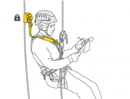 Petzl Asap Lock mitlaufendes Auffanggert mit Blockierfunktion (10-13mm)