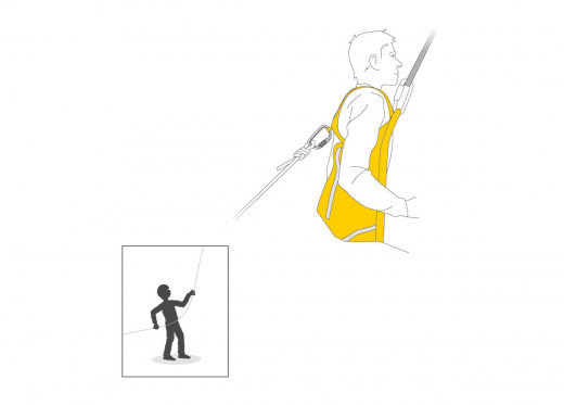 Petzl Pitagor Rettungsdreieck mit Schultertrgern