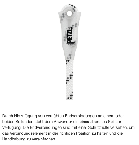 Petzl AXIS 11 mm mit vernhter Endverbindung
