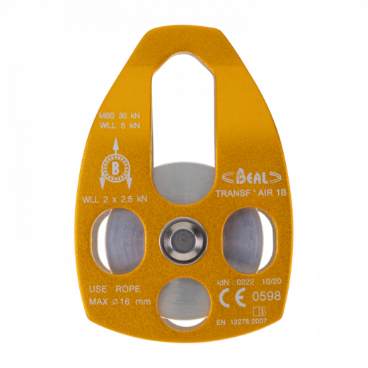 BEAL Transf´air 1B Seilrolle 16mm mit Kugellager