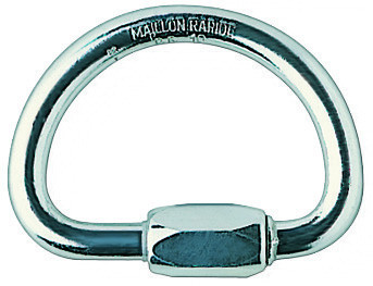 Maillon Rapide Demi-Rond 10mm Schraubglied, Aluminium, genormt