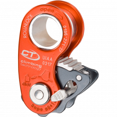 Petzl Rollclip Z Karabiner mit integrierter Seilrolle