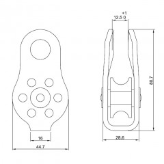 Aliens Standard Fixed Pulley Einfach-Seilrolle