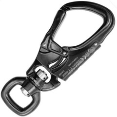 Alu Einhandkarabiner mit integriertem Wirbe