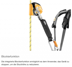 Petzl Asap Lock mitlaufendes Auffanggert mit Blockierfunktion (10-13mm)