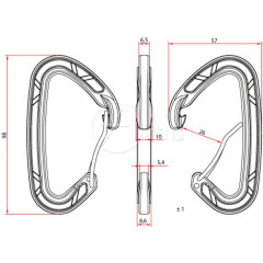 Aliens D WIRE CLASSIC Bgelkarabiner